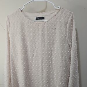 SHEIN Cream Textured Blouse